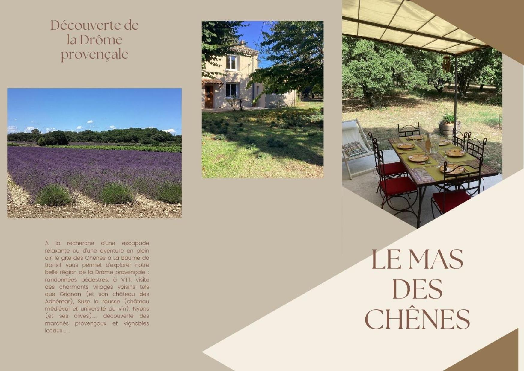 Villa Au Mas Des Chenes La Baume-de-Transit Exterior foto